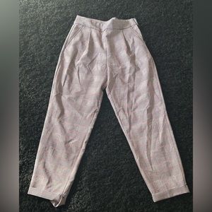 Plaid Patterned Dress Pants